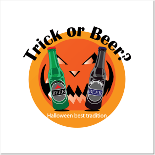 Trick or beer Posters and Art